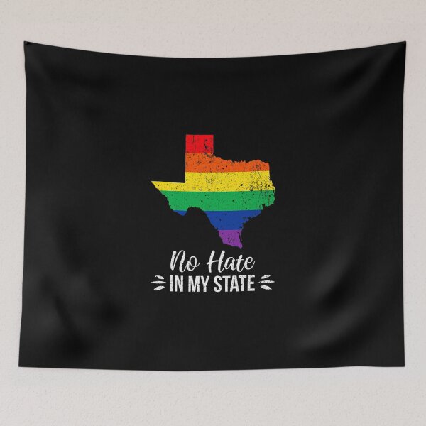 Item preview, No Hate In My State Texas Pride Rainbow Lgbt Support Sticker designed and sold by kimmesajgreh.