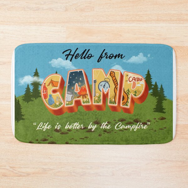 Item preview, Vintage postcard ,Camp,life is better by the Campfire designed and sold by InnaMGraphic.