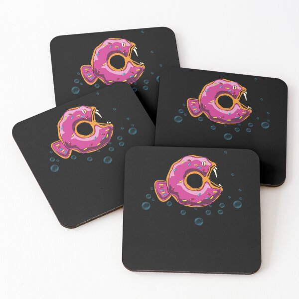 Item preview, Donut piranha cartoon  designed and sold by TipTopTapo.