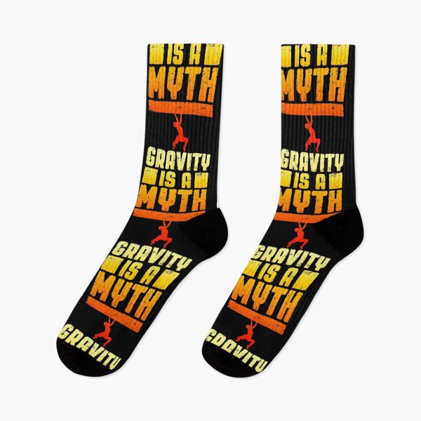 Item preview, Gravity Is A Myth Rock Climbing Bouldering Climber Boy designed and sold by GrandeDuc.