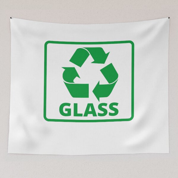 Item preview, Recycling glass Bin Signs designed and sold by noyomiart.