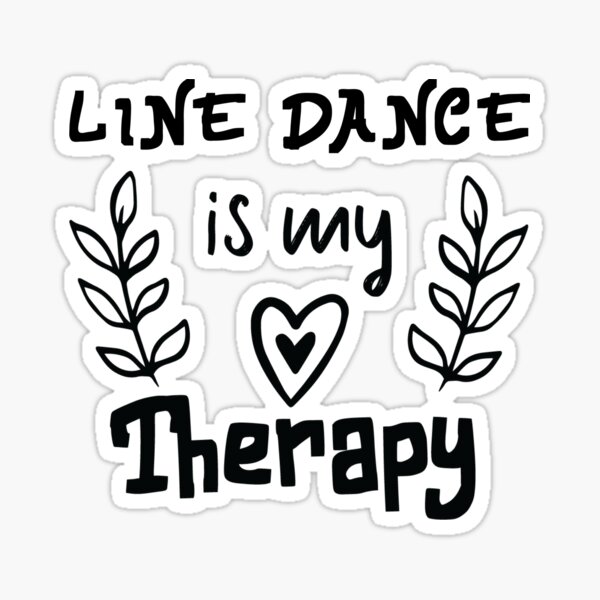 Vista previa del artículo con la obra «El baile en línea es mi terapia, baile en línea divertido, baile en línea, regalo para bailarines de línea», diseñado y vendido por Aerial Addicts.