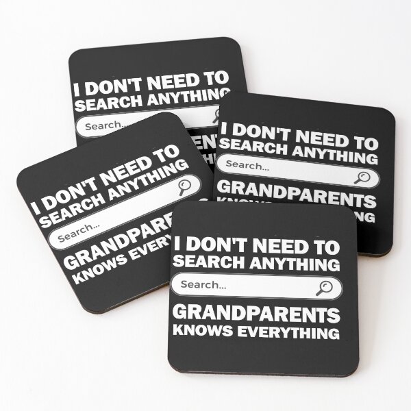 Item preview, Grandparents knows everything (black) designed and sold by Nikmay Design.