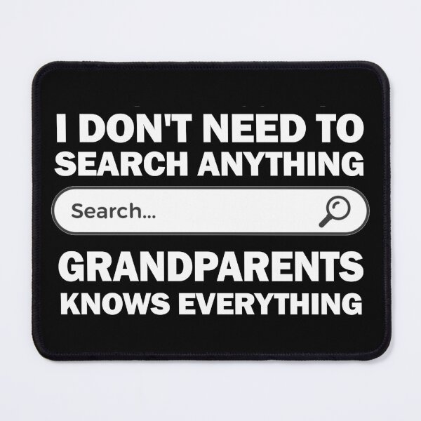 Item preview, Grandparents knows everything (black) designed and sold by Nikmay Design.