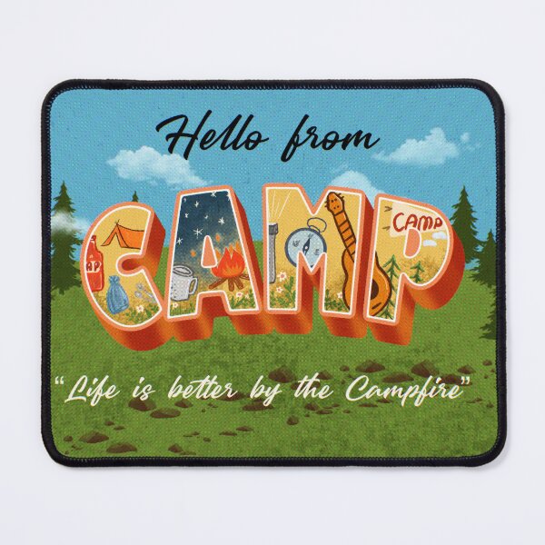 Item preview, Vintage postcard ,Camp,life is better by the Campfire designed and sold by InnaMGraphic.