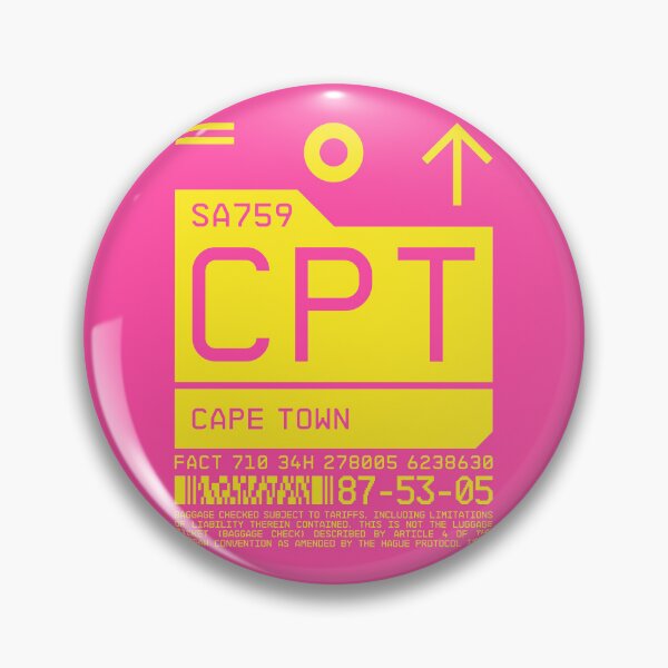 Artikelvorschau, Luggage Tag C - CPT Cape Town South Africa entworfen und verkauft von VoodooCircus.