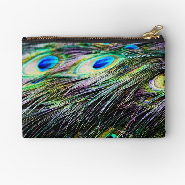 Peacock Pattern Zipper Pouch
