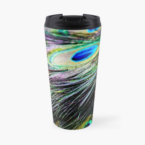 Peacock Pattern Travel Mug