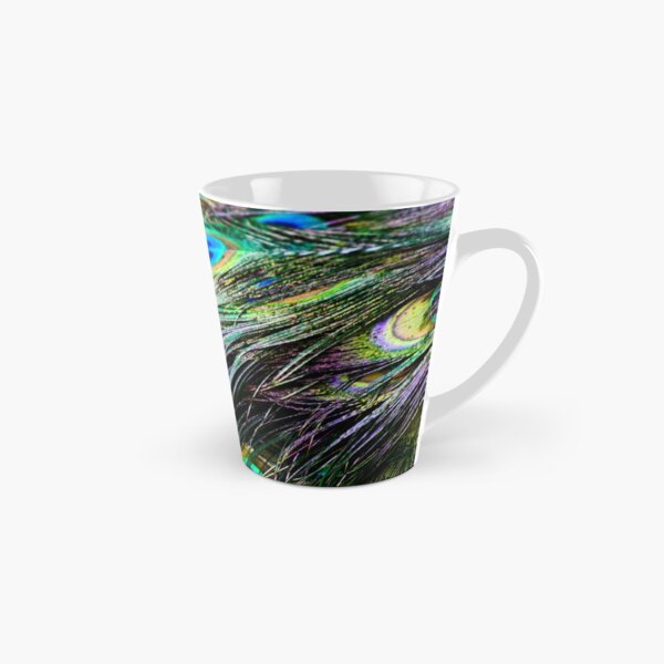 Peacock Pattern Tall Mug