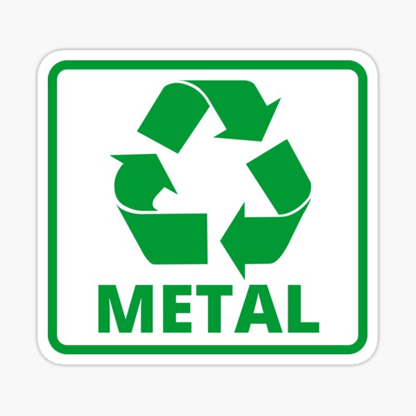 Item preview, Recycling metal Bin Signs designed and sold by noyomiart.