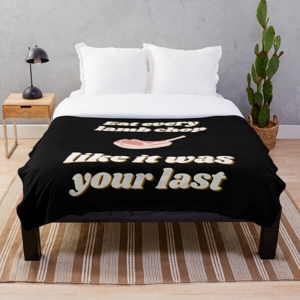 Artikelvorschau, Eat Every Lamb Chop Like It Was Your Last Funny Food Quote For Foodies And Food Lovers entworfen und verkauft von 5StarBBQDesign.