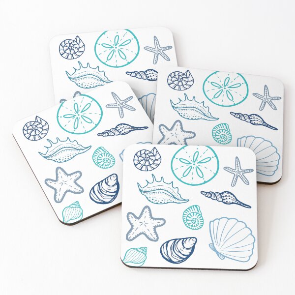 Item preview, Nautical Beach Shells designed and sold by Bookish Blossom.