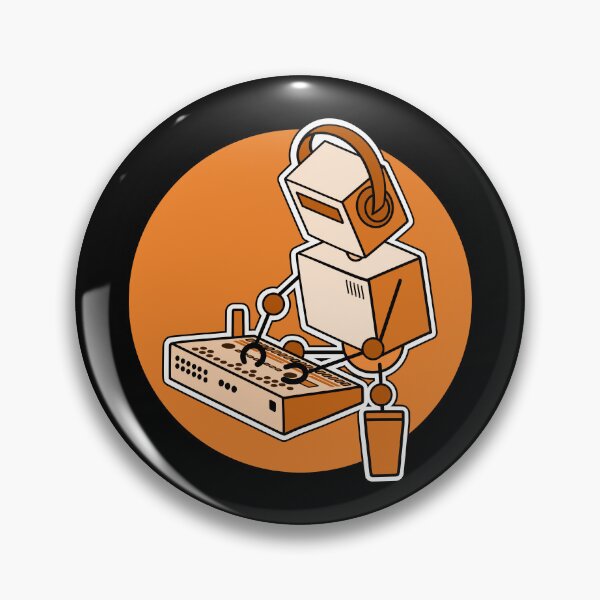 Item preview, Robot Musician Playing 909 Drum Machine designed and sold by AtomicMalibu.