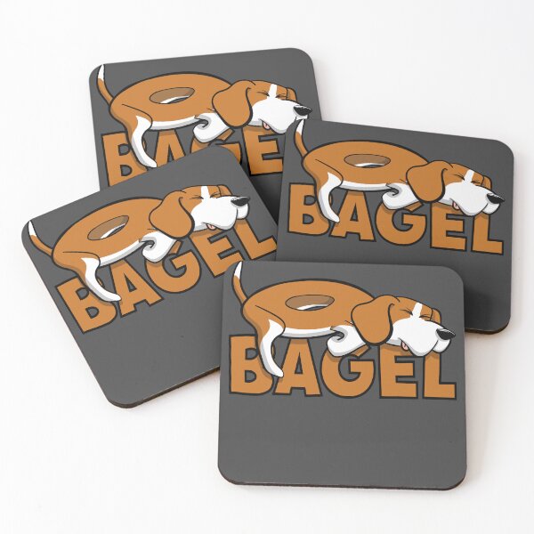 Item preview, Beagle bagel funny food dog design  designed and sold by TipTopTapo.