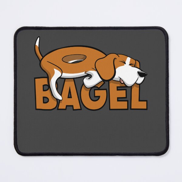 Item preview, Beagle bagel funny food dog design designed and sold by TipTopTapo.
