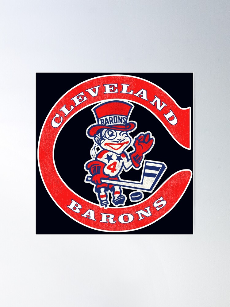 Cleveland Barons Retro Defunct Hockey  Sticker for Sale by TheBenchwarmer