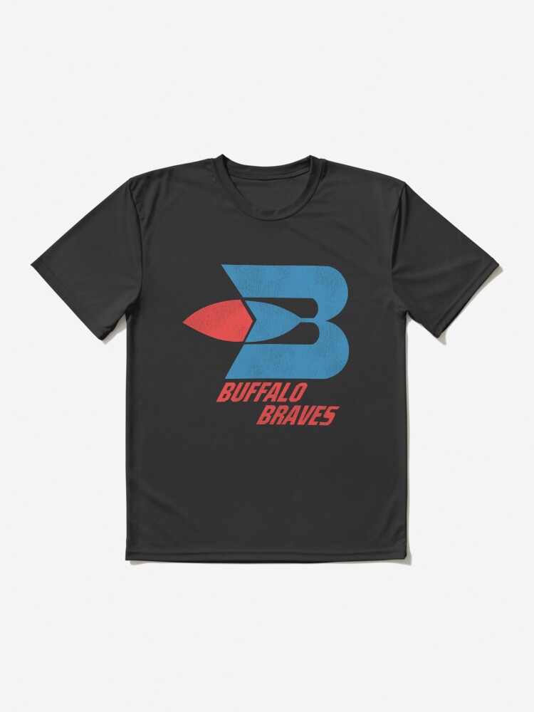 Buffalo Braves Retro Baseketball Team Logo Long Sleeve T Shirt S Sport Grey