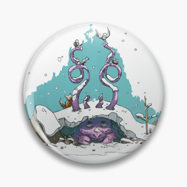 Item preview, A cute dragon in winter under the snow designed and sold by Kyvar.