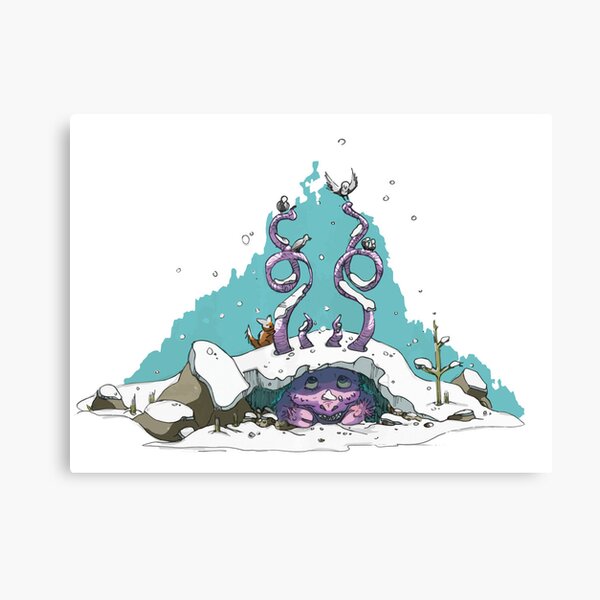 Aperçu de l'œuvre Un dragon mignon en hiver sous la neige créée et vendue par Kyvar.