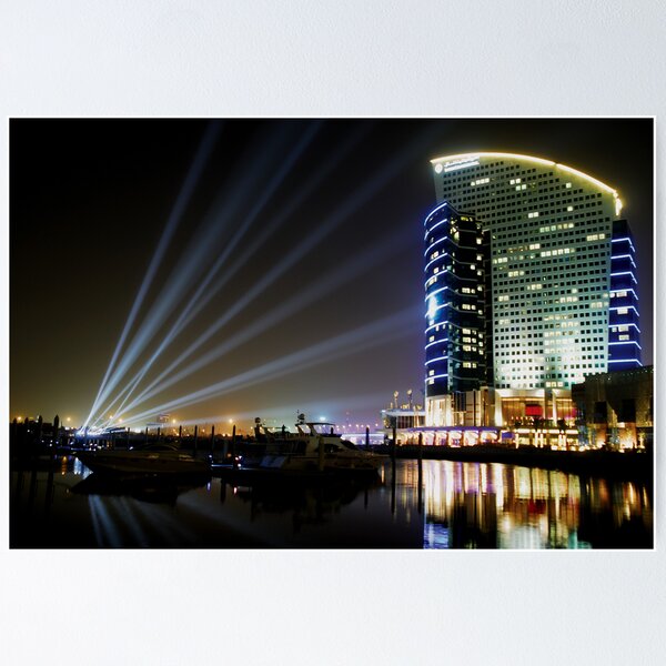 Item preview, Dubai Intercontinental Hotel at night designed and sold by shaunji.