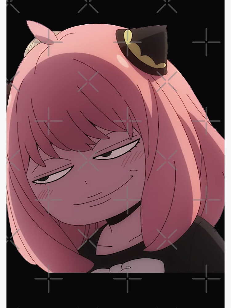 “Spy X Family Anya Forger Sneaky Funny Smug Face” Spiral Notebook by