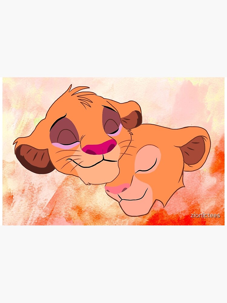 Simba And Nala Laptop Skin By Zionictees Redbubble