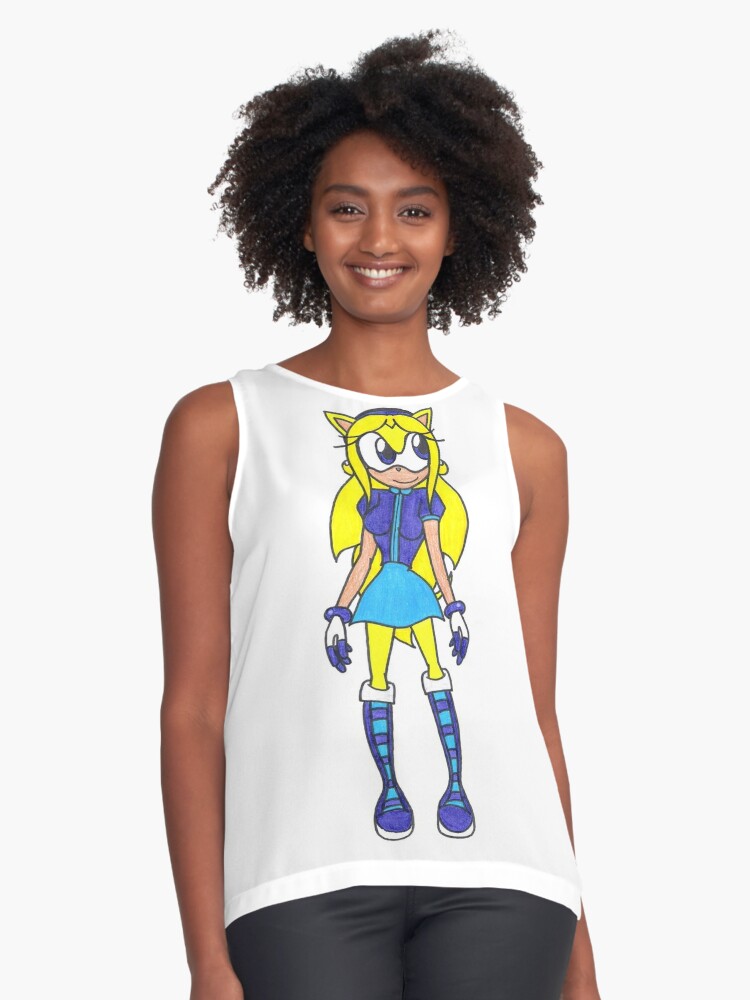 Blusa Sin Mangas Maria Robotnik El Erizo De Ssl13 Redbubble