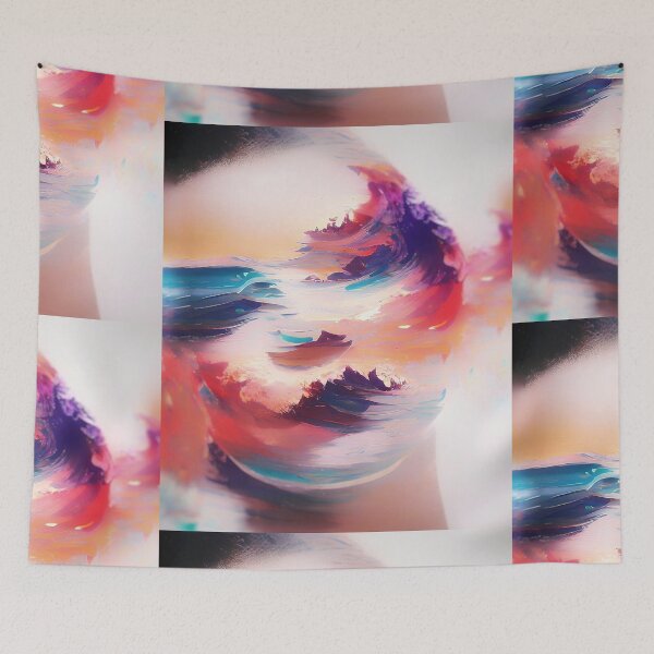 Item preview, ocean waves mind abstract designed and sold by RedeemerVIP.