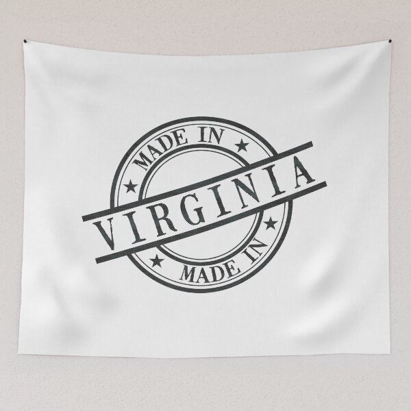 Item preview, Made In Virginia Stamp Style Logo Symbol Black designed and sold by surgedesigns.