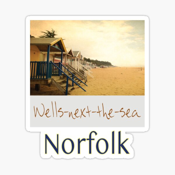 Wells-next-the-sea Beach Huts - Norfolk Collection Sticker