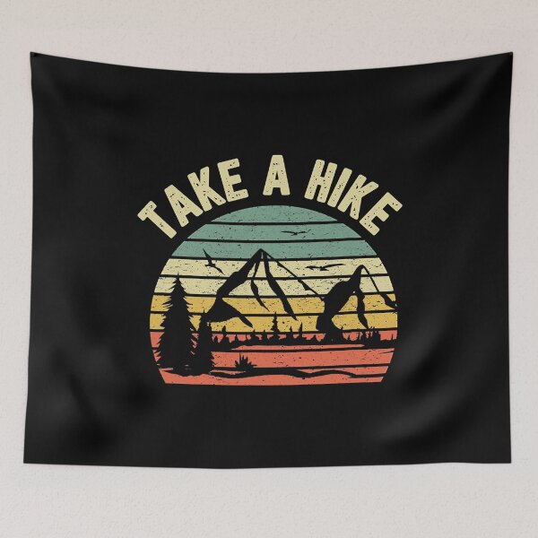 Item preview, Take A Hike Retro Hiker Outdoors Camping Nature Hiking designed and sold by BennetJaco.