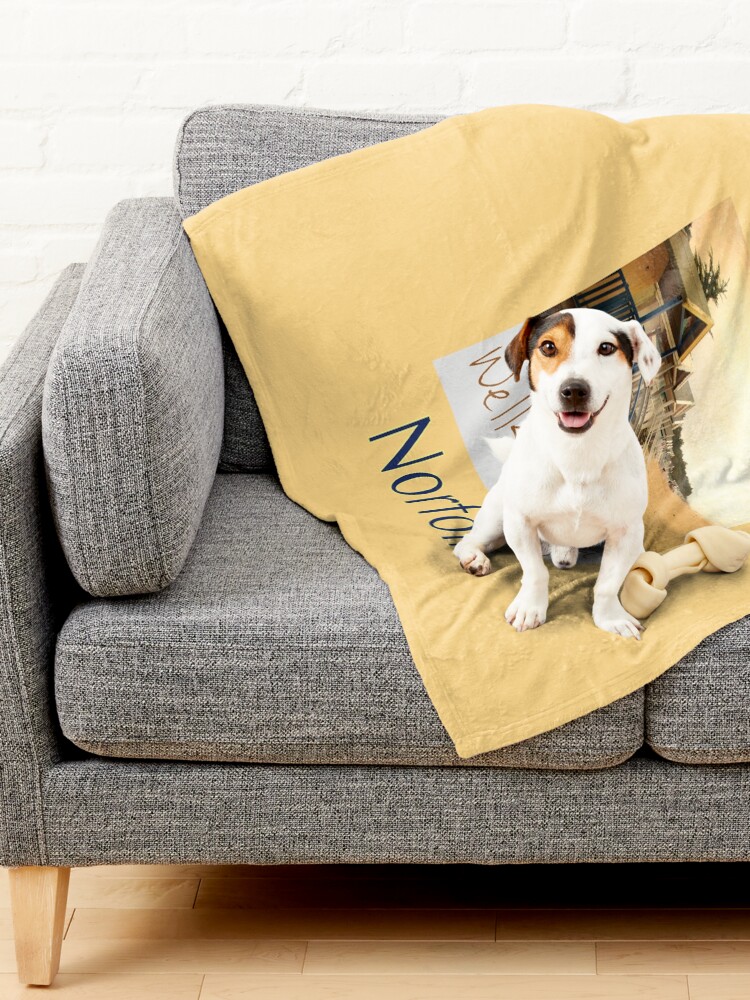 Alternate view of Wells-next-the-sea Beach Huts - Norfolk Collection Pet Blanket
