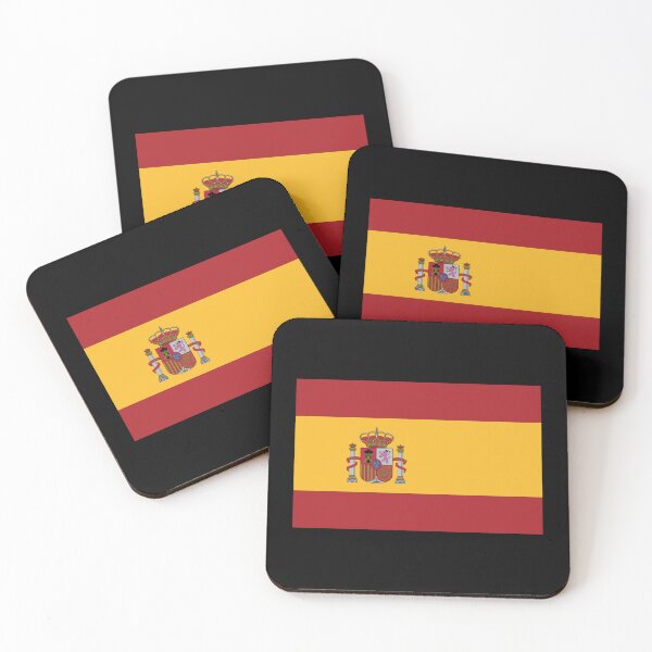 Item preview, Spain Flag - Bandera de España (Small on Black) designed and sold by STUDIO-72.