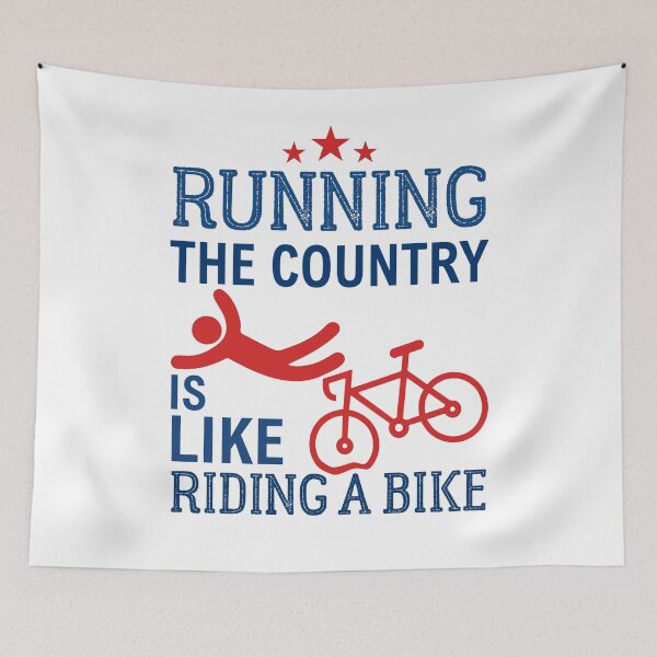 Item preview, Funny Sarcastic Running The Country Is Like Riding A Bike great gift for Independence Day 4th of July designed and sold by Mehdi Art.