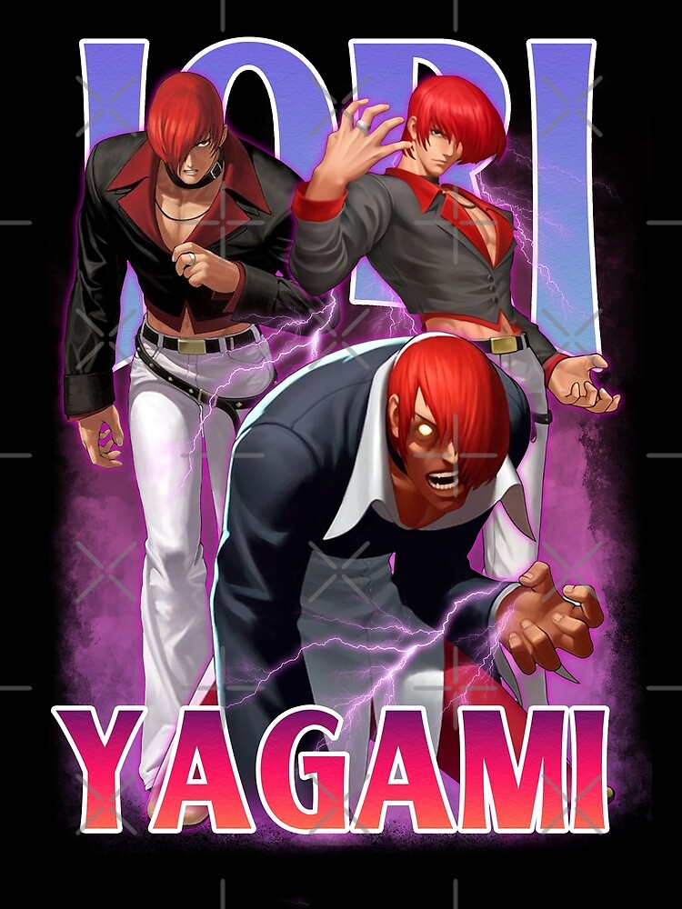 Iori Yagami KOF Bootleg Anime Greeting Card for Sale by