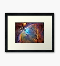Orion Nebula Space Galaxy Framed Print