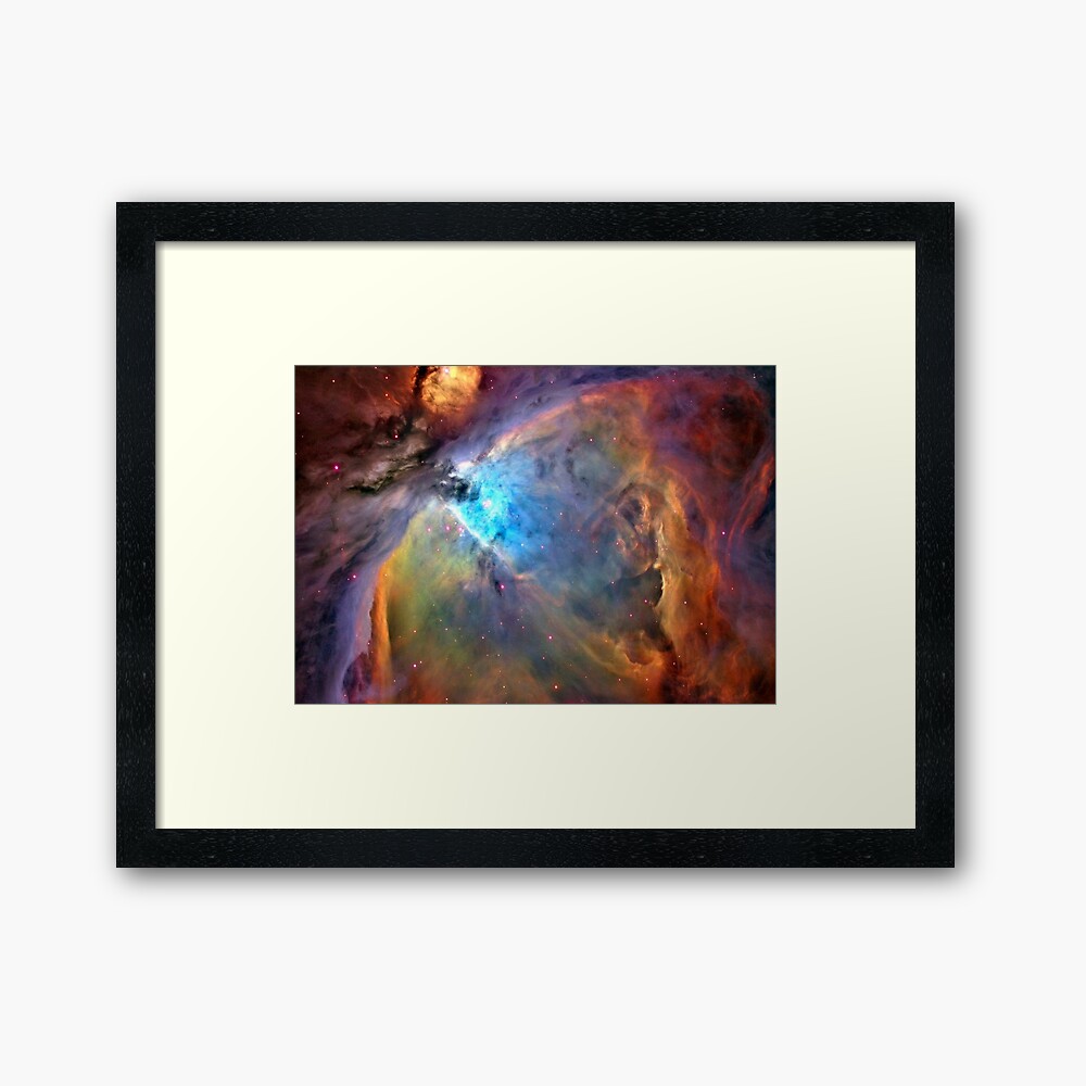 Orion Nebula Space Galaxy, RBSSG Framed Art Print