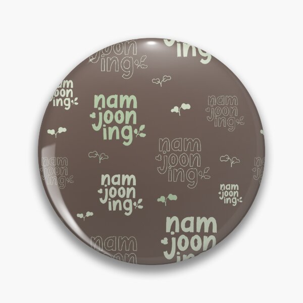 Item preview, BTS RM Namjooning Lettering Brown designed and sold by nijiroai.