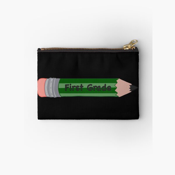 Item preview, First Grade Green Pencil (Black Background) designed and sold by MakerOfPaper.