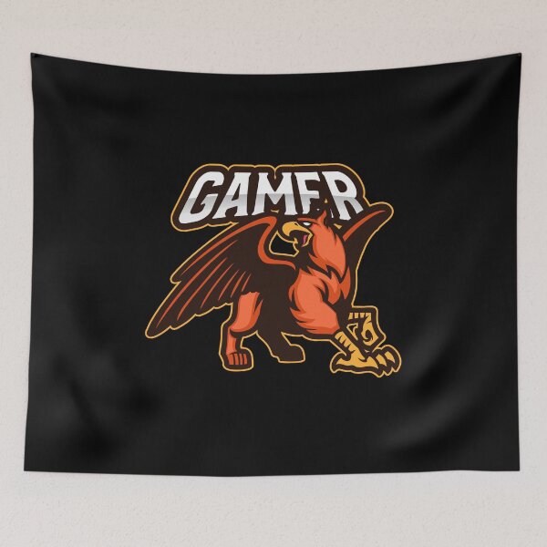 Item preview, Gamer with Griffin Animal Attack designed and sold by PRIVARSHU.