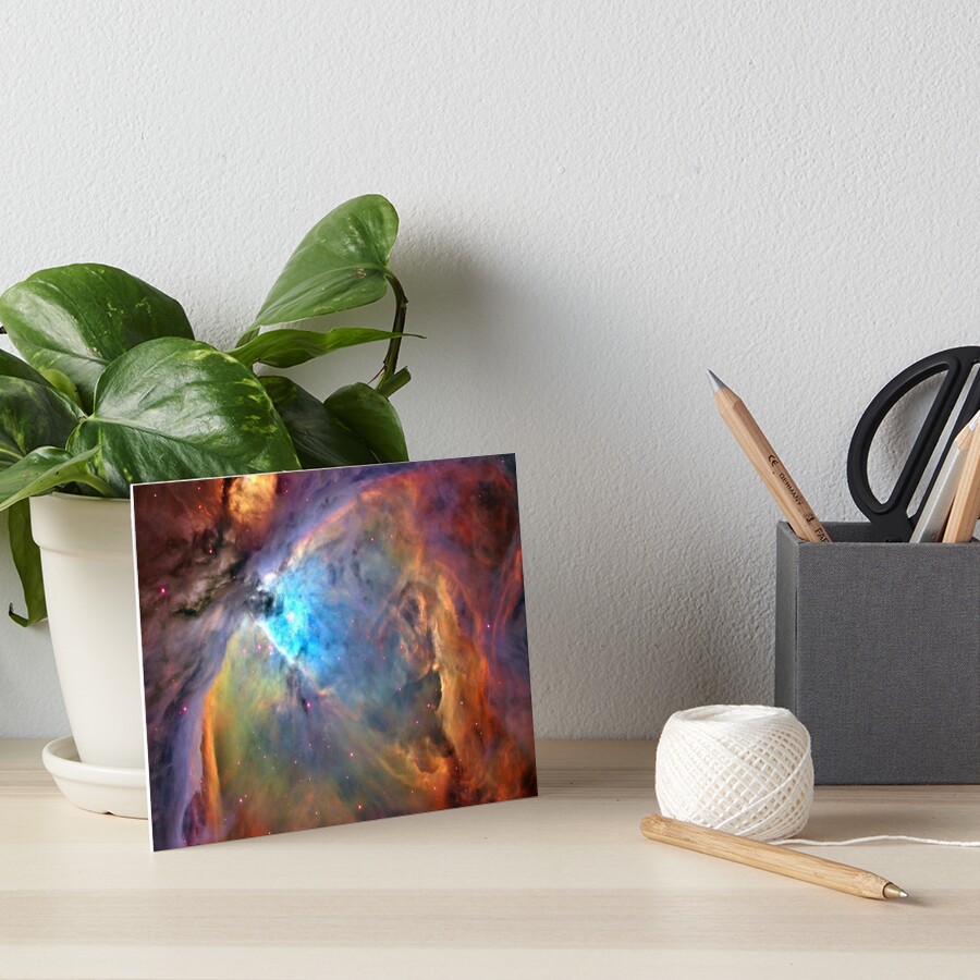 Orion Nebula Space Galaxy, RBSSG Art Board Print