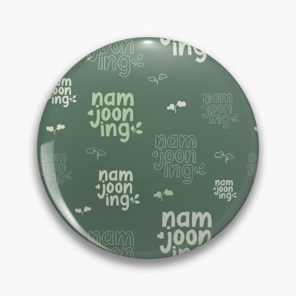 Item preview, BTS RM Namjooning Lettering Dark green designed and sold by nijiroai.