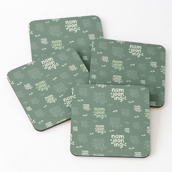 Item preview, BTS RM Namjooning Lettering Dark green designed and sold by nijiroai.