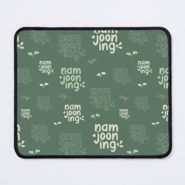 Item preview, BTS RM Namjooning Lettering Dark green designed and sold by nijiroai.
