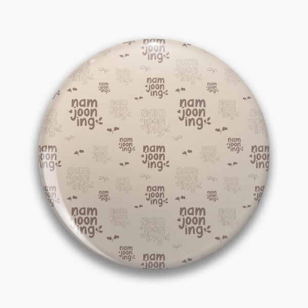 Item preview, BTS RM Namjooning Lettering Light Brown designed and sold by nijiroai.