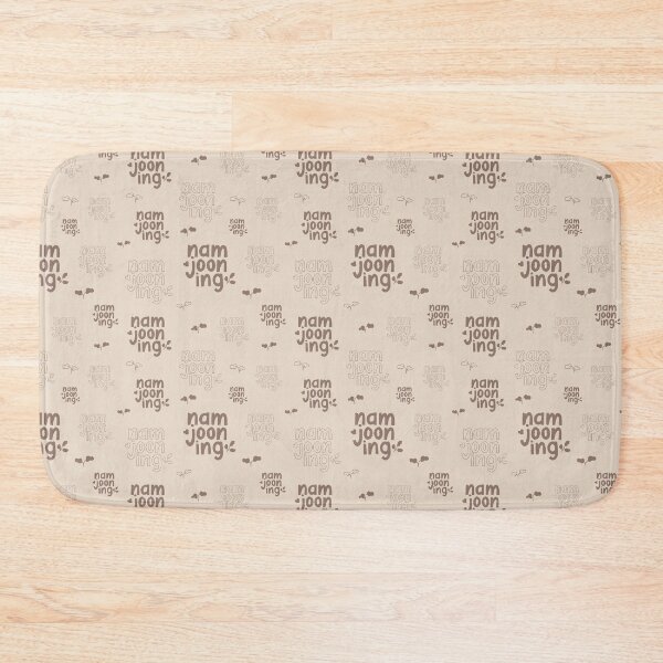 Item preview, BTS RM Namjooning Lettering Light Brown designed and sold by nijiroai.