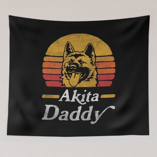 Item preview, Retro Vintage American Akita Daddy designed and sold by More Cute Dogs.