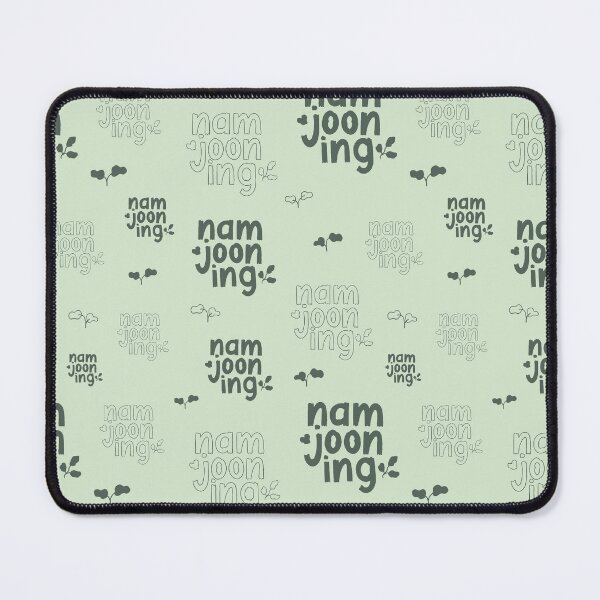 Item preview, BTS RM Namjooning Lettering Pastel Green designed and sold by nijiroai.