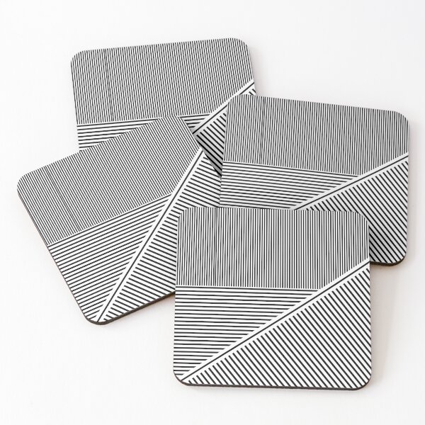 Item preview, Black and White Geometric Lines designed and sold by DHSTN.