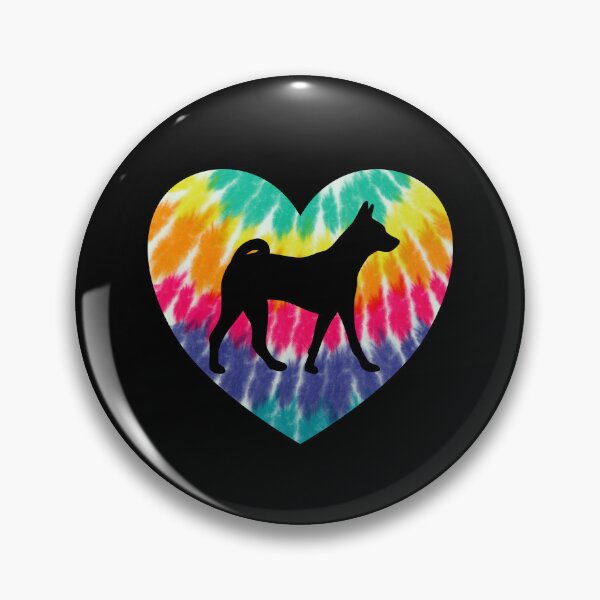 Item preview, Basenji Heart With Tie Dye Print For Basenji Dog Mom designed and sold by JokeGysen.